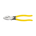 Klein Tools D213-9NE-CR Lineman's Crimping Pliers, Made in USA, Streamlined High-Leverage Design Made of Induction Hardened Steel, 9-Inch - style: With Crimping