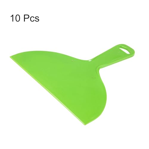 HARFINGTON 10pcs Putty Scraper 8" Width 4mm Thin Flexible Plastic Putty Knives for Taping Drywall Spreading Painting Wall Scratching - color: Green, size: 8"