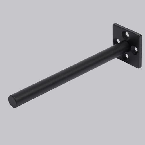 Rose's Rustics Heavy Duty Floating Shelf Bracket 6 Inch Rod (6 Pcs) Solid Steel Hidden Shelf Brackets for Floating Wood Shelves - Blind Shelf Support - Mounting Hardware Included - 1.5 Inch - style: 6 Pcs - Includes mounts