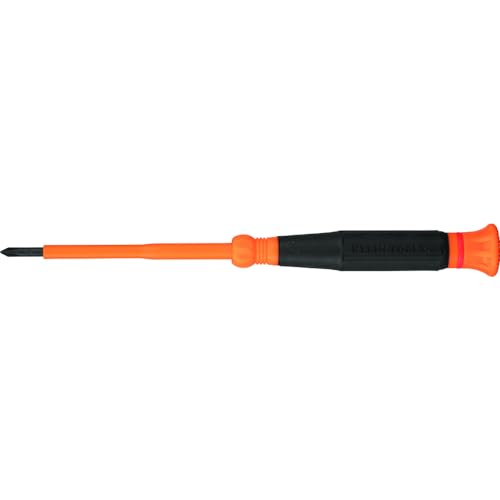 Klein Tools 6233INS Insulated Precision Screwdriver, #0 Phillips Mini Electrician Screwdriver, 1000-Volt, Cushion-Grip Handle - style: #0 Phillips