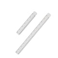 Unjoo Stainless Steel Ruler 2-Pack, 6", 12", (15cm,30cm) Dual Scale Ruler - size: 6,12 inch