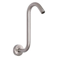 S Shaped Shower Arm, High Rise Shower Head Extension Pipe Standard 1/2" Connection with Flange, Awesome Shower Experience-Stainless Steel Bathroom Accessory(10 Inch S Shape, Brushed Nickel) - color: Brushed Nickel, style: 10" S Shape