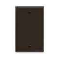 ENERLITES Blank Device Wall Plate, Gloss Finish, Standard Size 1-Gang 4.50" x 2.76", Polycarbonate Thermoplastic, 8801-BR, Brown - color: Brown, size: Standard