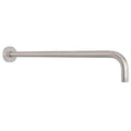 Shower Arm with Flange and Teflon Tape, Wall Mounted Shower Pipe 304 Stainless Steel Extension Arm for Fixed Shower Head & Handheld (20 Inch, Brushed Nickel) - color: Brushed Nickel, style: 20 Inch
