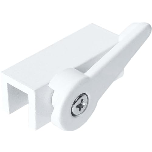 Prime-Line U 9825 Extruded Aluminum, White, Cam Action Lock (Single Pack), 3-16 in.