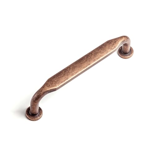 12 Pack Antique Copper Zinc Alloy Cabinet Handles - 3.8''(96mm) Hole Center Cabinet Pull Hardware for Bedroom, Kitchen L101 - color: Antique Copper, size: 3.8'' Hole Center