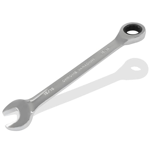 5/16 Inch Ratchet Combination Wrench, Imperial SAE 72-Tooth - size: 15/16 Inch