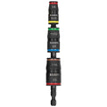 Klein Tools 32907 Impact Driver, 7-in-1 SAE Impact Socket Set, Flip Socket Set with 1/4, 5/16, 11/32, 3/8, 7/16 and 1/2-Inch Nut Driver Sizes and 1/4-Inch Bit Holder, 5-Inch Shaft - color: 7-in-1 W/ 11/32-inch