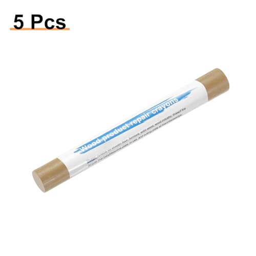 HARFINGTON 5pcs Wood Filler Sticks Wooden Wax Touch Up Furniture Repair Crayons for Scratch Hole Wood, Light Rose Wood - color: Light Rose Wood