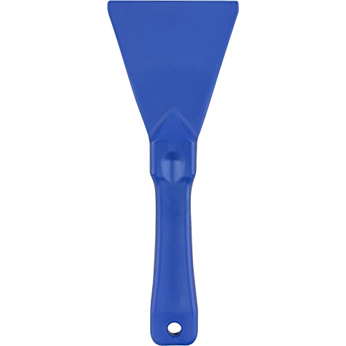 SPARTA Polypropylene Scraper Tool Food Safe Scraper for Removing Caked-On Residue in Commercial Kitchens, Plastic, 7.82 x 3 Inches, Blue - color: Blue