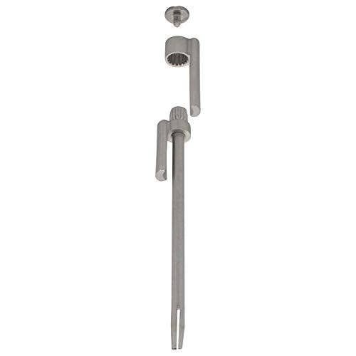 Nuk3y Door Saver 2 II Hinge Pin Stop Fits All 3"" to 4-1/2"" Residential Hinges (Satin Nickel) - color: Satin Nickel