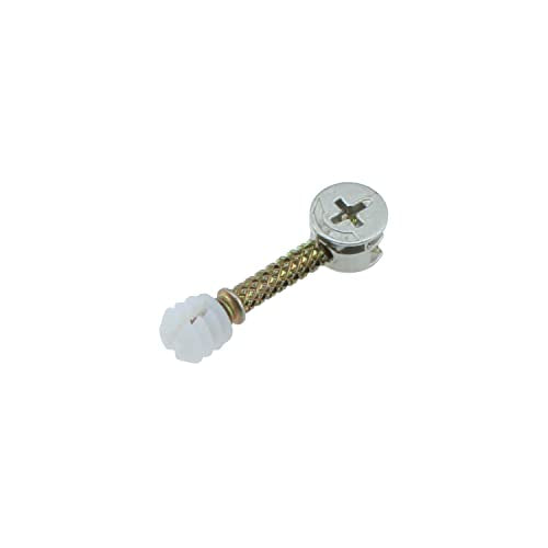 Cam Lock with Dowel RLECS 10PCS Furniture Connecter Cam Lock Fittings, 14.6x9.5mm Cam Bolt Nut and 6x40mm Dowel with Pre-Inserted Nut Replacement Parts