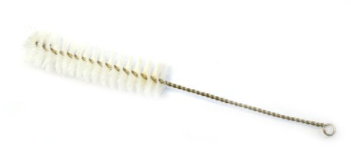Eisco Nylon Bottle Brush Fanned Tip, White, 8.75", Fits 1" to 1.2" Openings