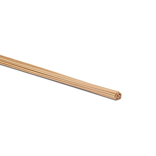 Dowel Rods Wood Sticks Wooden Dowel Rods 1/8 x 36 Inch Unfinished Hardwood Sticks for Crafts and DIYers 25 Pieces by Woodpeckers - color: Pack of 25, size: 1/8" x 36" Dowels