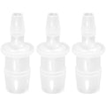 Plastic Hose Barb Reducer Pipe Fittings, 3/4" to 5/8" Hose ID Connectors Joint Splicer Mender Adapter Union Boat Water Air Aquarium O2 Fuel (Pack of 3) - size: 3/4" to 5/8"