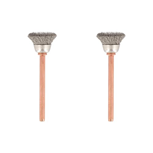 Dremel 531-02 Stainless Steel Brushes (2 Pack), 1/2" Diameter - size: 2-Piece, style: Stainless Steel Brush