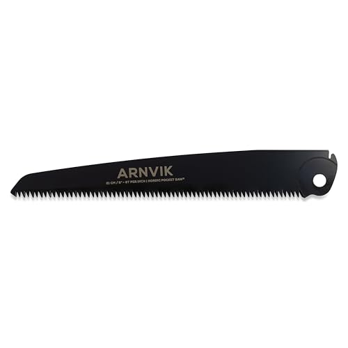 Nordic Extra Blade for Folding Saw Arnvik - 8 Teeth per Inch - 8 in Hardened SK5 Steel Blade for Wood - Ideal as Pruning Saw for Gardening - style: Extra Blade