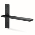 Floating Shelf Bracket Heavy Duty 1/2" Thick Free Hanging Countertop Support Bracket 1 Pack 14" Lx2.5 W Hidden Shelf Bracket for Floating Wall Countertops, Bars, Desks, Bench Seats, Vanities, Mantels - size: 14 Inch, style: Black- 1 pack