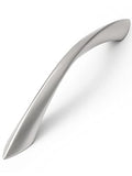10 Pack Brushed Nickel Cabinet Pulls 5 Inch Arch Twisted Silver Handles Drawer Kitchen Cupboard Bathroom Dresser Cabinet Hardware Zinc Alloy - color: Brushed Nickel, size: 5 Inch Hole Centers