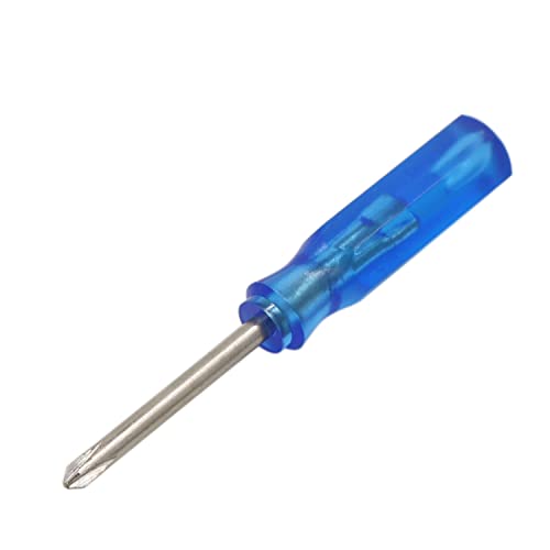100pcs Bulk Pack 45mm x 2mm Tiny Size Phillips Cross Screwdrivers - color: Blue, size: 2.0mm + (Phillips)