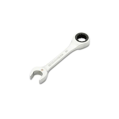 GEARWRENCH 12mm 90-Tooth 12 Point Stubby Combination Ratcheting Wrench | 86842 - style: 12mm