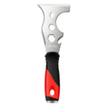 Mister Rui Metal Putty Knife, Paint Scraper Tool 13 in 1 Paint Scraper - color: Red, 1 Pack