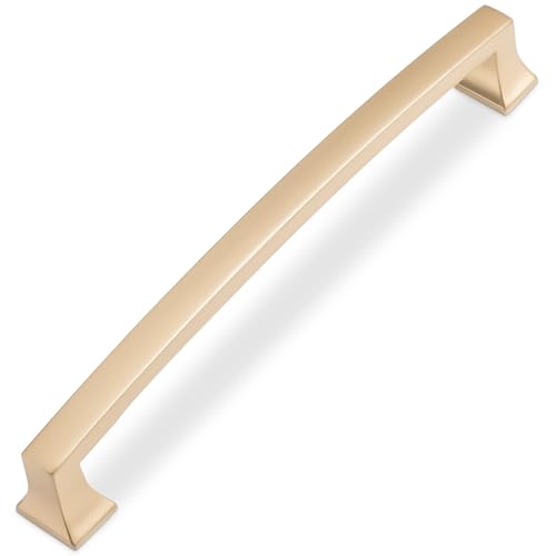 COTYKILEY 10 Pack 6.3 Inch(160mm) Champagne Bronze Cabinet Handles Gold Kitchen Cabinet Pulls Cabinet Door Handles Kitchen Cabinet Hardware - color: Champagne Bronze, size: 6-1/4" Hole Center（160MM）