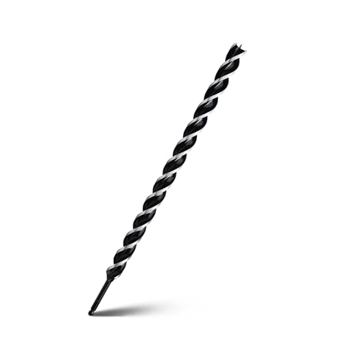 1-1/4" x 24" Auger Drill Bit for Wood,Hex Shank Tri Flute Drill Bit - size: 1-1/4"x24"