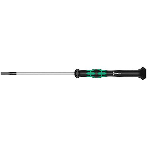 Wera 05117993001 Kraftform Micro 2035 Slotted Electronics Precision Screwdriver, 1.8mm Head, 40mm Blade Length - size: Slotted 1.8mm Head, 40mm Blade