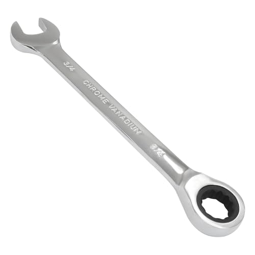 3/4 Inch Ratchet Combination Wrench, Imperial SAE 72-Tooth - size: 19.05 mm