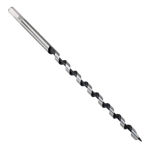 1/2 Inch Wood Auger Drill Bit 12 Inch Long Hex Shank for Hardwood - size: 1/2 x 12 Inch