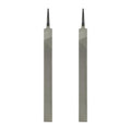 HARFINGTON 2pcs Flat Coarse Cut File 12" Double Cut Teeth High Carbon Steel Hand Rasp File without Handle for Metal Wood Deburring Removing - size: 12", style: Coarse