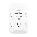 Addtam 5-Outlet Extender Surge Protector, Multi Plug Wall Outlet with 4 USB Wall Charger(PD 20W), Outlet Splitter Power Strip for Home Office Dorm Room Essentials, Plug Extension Outlet 1800J - size: 2c2a Pd 20w