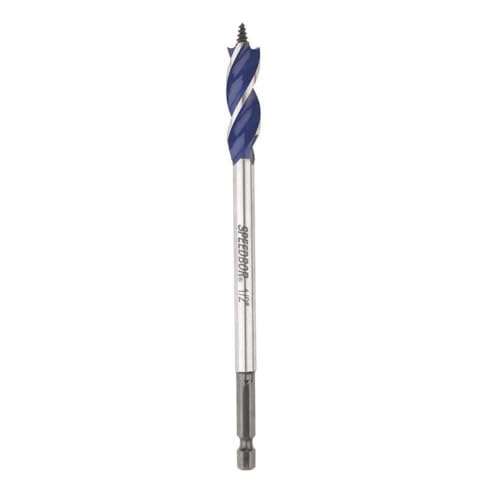 IRWIN SPEEDBOR Tri Flute Wood Drill Bit 1/2" X 6"(3041001) - size: Pack of 1, style: 1/2-Inch Bit