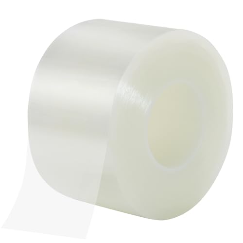Qoqooice Transparent Window Weather Sealing Tape 2 in x 35 Yards Weather Stripping Residue Free Clear Window Draft Isolation Sealing Film Tape for Windows and Doors Gaps - size: 2 In * 35 Yards Clear