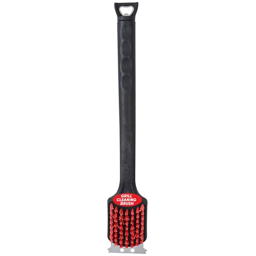 Kingsford Grill Cleaning Brush with Scraper and Bottle Opener, 17 Inch - style: Grill Brush