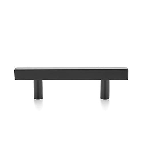 Ravinte Matte Black Square Cabinet Hardware Pulls 3 Inch 30 Pack - color: Black, size: 3 Inch Hole Center