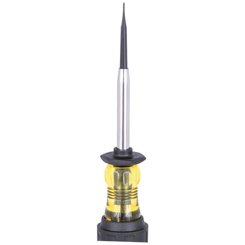 Klein Tools 6024K Slotted Screw-Holding Screwdriver, 1/4-Inch Split-Blade Flat Head Driver, Positive Gripping Action, Cushion-Grip Handle - style: 1/4-Inch Driver