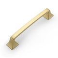 Amerdeco 10 Pack Brushed Gold Cabinet Pulls 5 Inch(128mm) Hole Center Cabinet Hardware Kitchen Cabinet Handles for Bathroom Pulls ZH0002 - color: Brushed Gold, size: 5" hole center