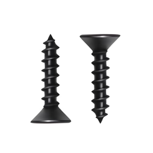 #8 x 1-1/4 Inch Drywall Screws Phillips Flat Head Black Oxide Screws 120 PCS, Wood Screws for Furniture Cabinet DIY - size: #8×1/1/4