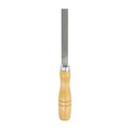 HARFINGTON Flat Medium Cut File 4" Double Cut Teeth High Carbon Steel Hand Rasp File with Wood Handle for Metal Wood Deburring Removing - size: 4", style: Medium