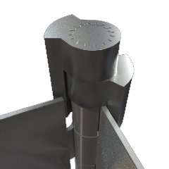 Nuk3y Door Saver 2 II Hinge Pin Stop Fits All 3"" to 4-1/2"" Residential Hinges (Satin Nickel) - color: Satin Nickel