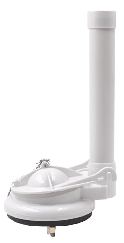 One Piece 3-Inch Toilet Flush Valve Repair Kit for Toilets with Flapper and Chain - Easy to Install