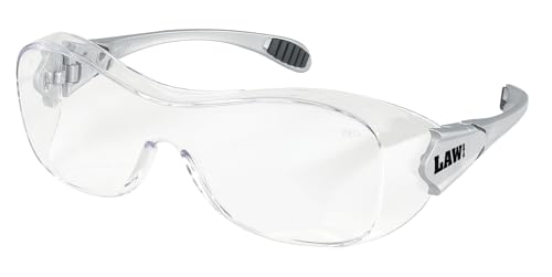 MCR Safety Glasses OG110AF Law Over The Glass Safety Dialectric Glasses, Polycarbonate Clear Lens with UV Protection, Scratch Resistant and Anti-Fog Coating , 1 Pair - color: Clear