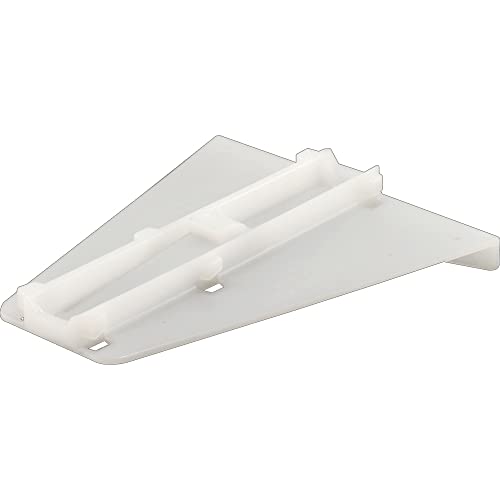 Prime-Line R 7260 Drawer Track Delta Guide, White Plastic (Single Pack)
