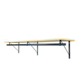 Custom Cut-to-Size Premium Wall-Mounted Shelf with Rod and Bracket Kit. 3/4" Thick Shelves, 14 inches deep. Customize the Length from 16" up to 72". - color: Maple - Black, size: 44 - 72