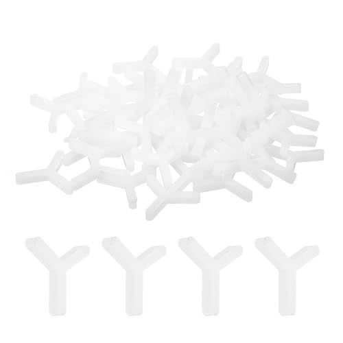 uxcell 100Pcs Wall Floor Tile Plastic Y Type Spacers Tiling Tools 2.5mm 3/32 Inch Hexagon Tile Spacers for Ceramic Tiles Installation, White - size: 2.5mm 3/32 Inch