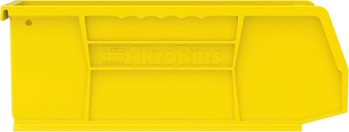 Akro-Mils 30224 AkroBins Plastic Storage Bins, 11"x 4"x 4", Yellow, 12-Pack - color: Yellow
