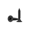 #6 x 3/4" Black Wood Screws, 100pcs Flat Head Phillips Self Tapping Screws - color: Black, size: #6-3/4" - 100PCS