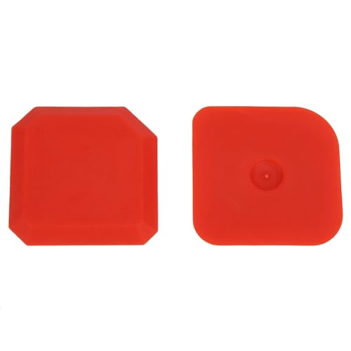 Caulking Tool Kit, 4Pcs Silicone Applicator Tool, Portable Sealant Scraper, Caulk Remover Tool Set for Glass Glue Smoothing Finishing Cleaning Sealing, Easy to Use, Red